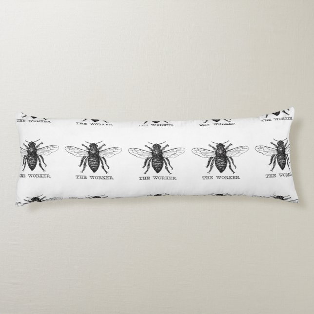 Cojín Abeja Obrera Miel Abejorro Negro (Reverso)