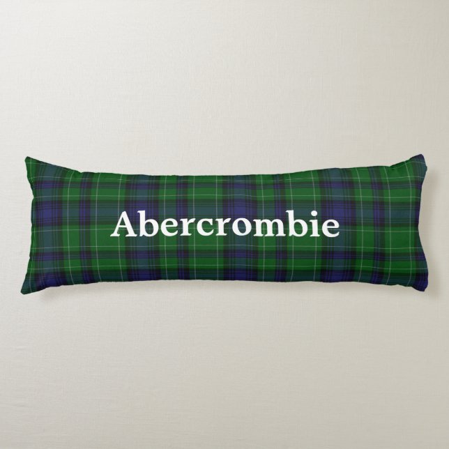 Cojín Abercrombie Clan Tartan Plaid Body Pillow (Anverso)