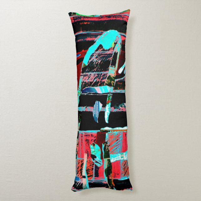 Cojín Abstract Freedom – Custom Brushed Polyester Body P (Atrás (Vertical))