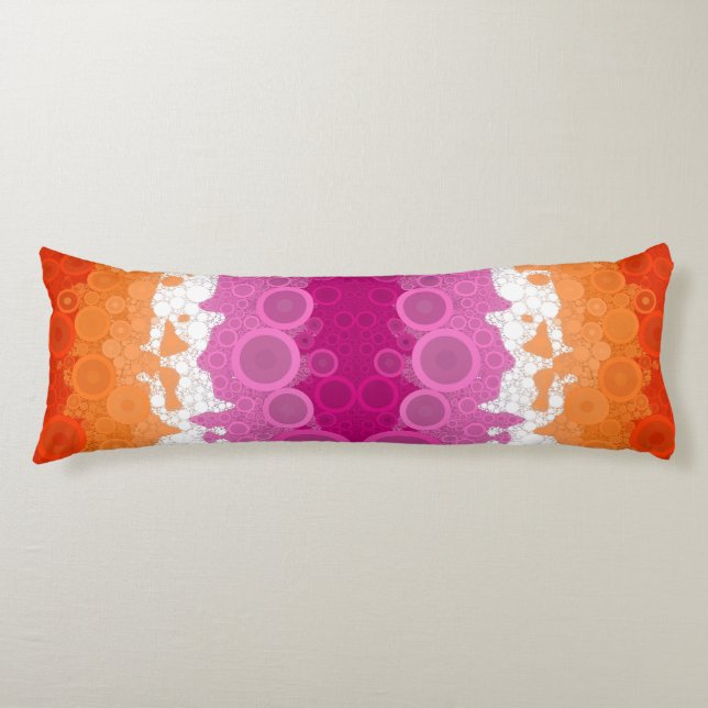 Cojín Abstract Lesbian Pride Flag    (Anverso)
