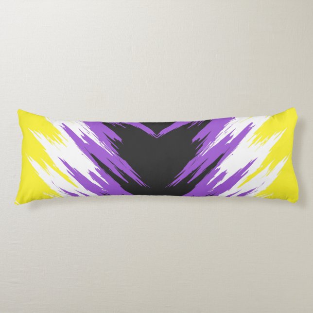 Cojín Abstract Nonbinary Pride Flag    (Anverso)
