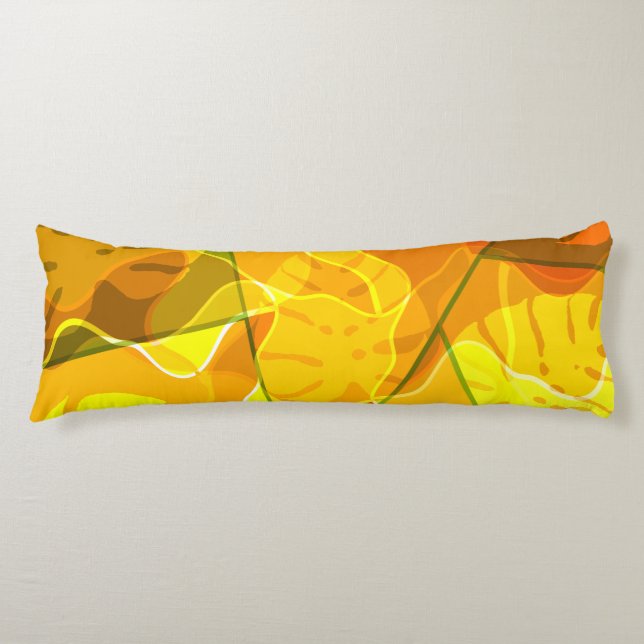 COJÍN ABSTRACT TROPICAL LEAVES  (Anverso)