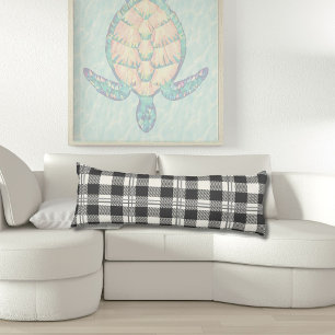 Cojín Acogedor Gris Oscuro Deslumbrado de Búfalo Blanco