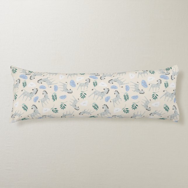 Cojín Adorable safari pastel patrón zebra vivero rosa (Anverso)