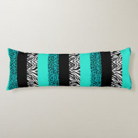 Aguamarina estampado de animales azul del leopardo