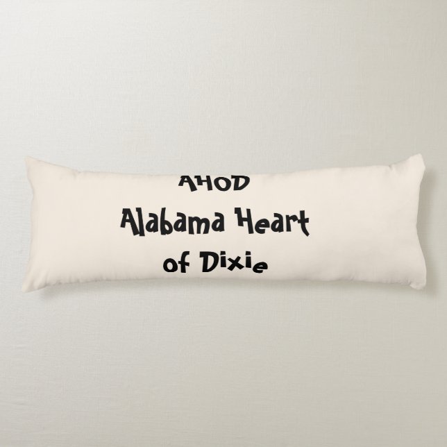 Cojín Alabama Corazón de Dixie (Anverso)