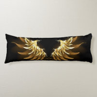 Alas del Ángel de Oro sobre fondo negro
