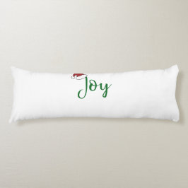 Cojín Alegría en verde con Santa Hat