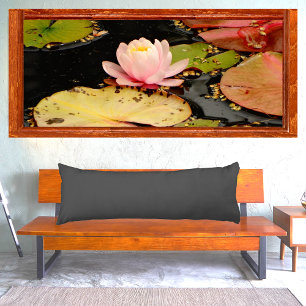 Cojín almohadilla de color sólido Jet Black