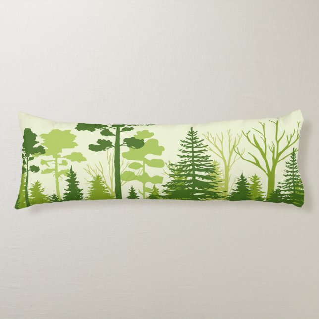 Cojín almohadillas de cuerpo de la Selva Verde (Anverso)