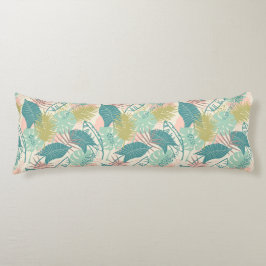 Cojín almohadillas del cuerpo del patrón de la hoja