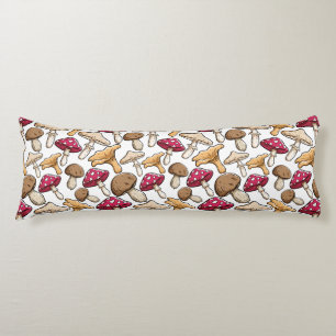 Cojín almohadillas del cuerpo del patrón del hongo