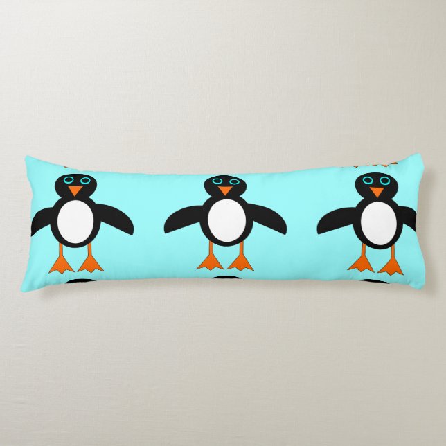 Cojín Almohín corporal de pingüino cutáneo (Anverso)