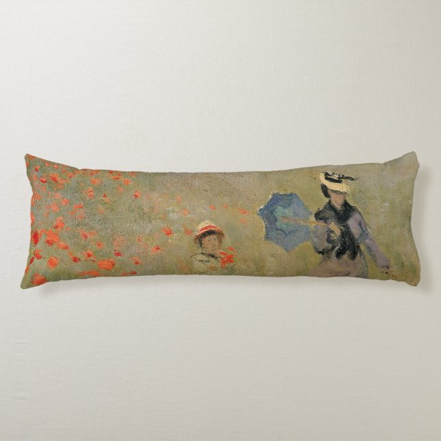 Cojín Amapolas salvajes de Claude Monet el |, cerca de (Anverso)