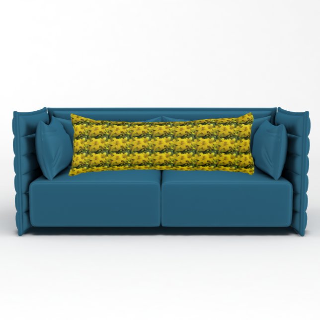 Cojín Amarillo Asiático Lilies Floral (In Situ)