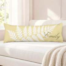 Amarillo Mantequilla Blanco Helecho Elegante Minim