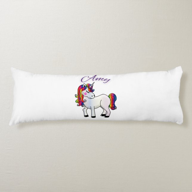Cojín "Amy" Nombre personalizado Pillow corporal (Anverso)