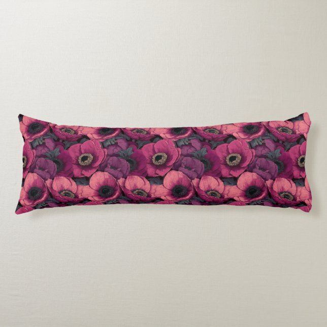 Cojín Anémonas Decoración Floral para Dormitorio Botánic (Anverso)