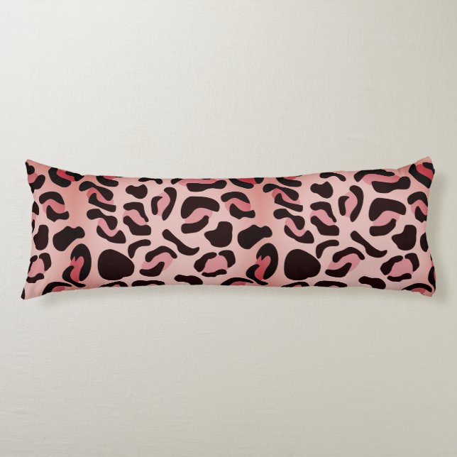 Cojín Animal de estampado de leopardo moderno (Anverso)
