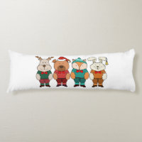 Animales adorables listos para el invierno