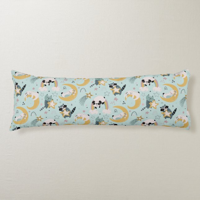 Cojín Animales, lunas y estrellas (Anverso)