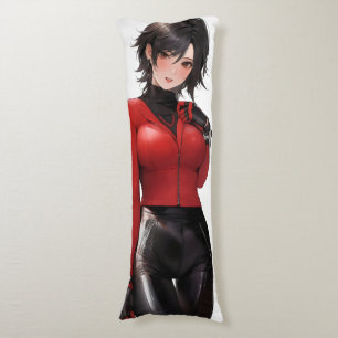 Cojín Anime Chica en cuero