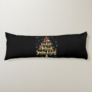Cojín Árbol De Navidad Golden Retriever Cubierto Por Fla