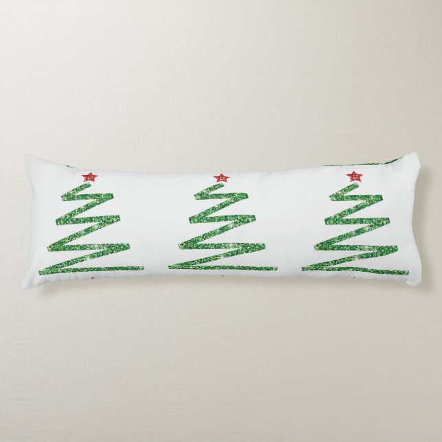 Cojín árbol de Navidad purpurina (Anverso)