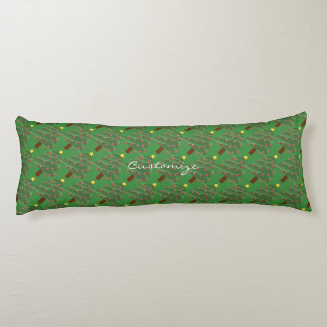 Cojín Árboles de Navidad Verdes Thunder_Cove (Reverso)