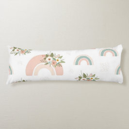 Cojín Arcoiris y flores