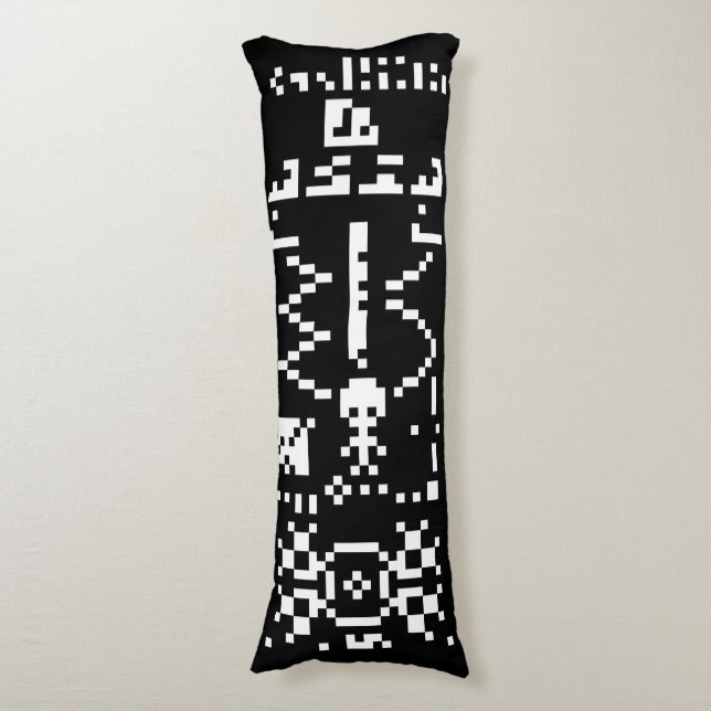 Cojín Arecibo Binary Message Reply (Frente vertical)