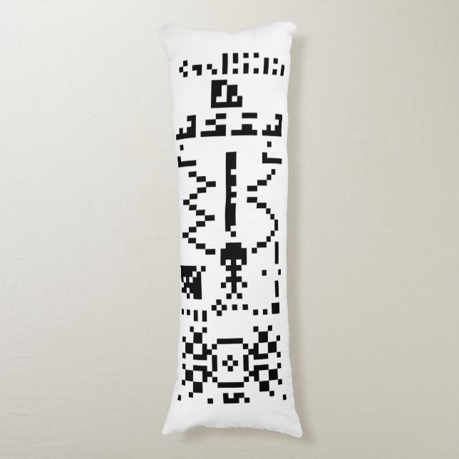 Cojín Arecibo Binary Message Reply (Frente vertical)