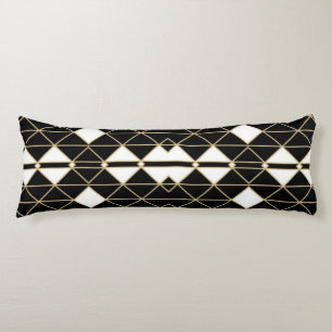 Cojín Art Deco Black and Gold Geometric luxury