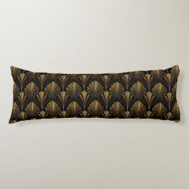 Cojín Art Deco Gold Pattern — Elegant Vintage Geometric 