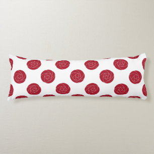 Cojín Art Nouveau Mackintosh Rosas Retro Floral Rojo