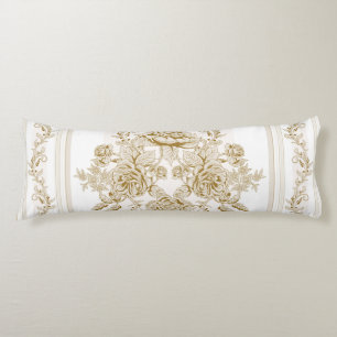 Cojín Art Nouveau, Toile, floral, patrón, beige, moda, 