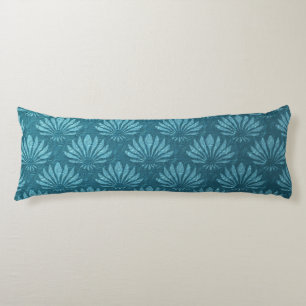 Cojín Art Nouveau,Verde azulado,metálico,art deco, vent