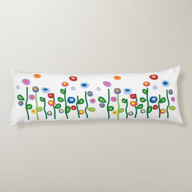 Cojín Arte abstracto nuevo flores de estilo (Reverso)