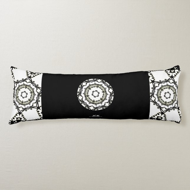 Cojín Arte caleidoscopio del primer volumen tres (Anverso)