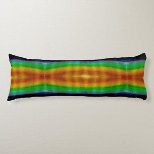 Cojín Arte de acuarela de colores brillantes