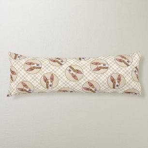 Cojín Arte ibicenco de perro original rojo liso