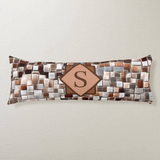 Cojín Arte mosaico / Monograma / (Anverso)