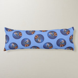 Cojín Arte original de pájaro azul del este