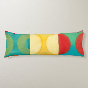 Cojín Arte pop brillante con los círculos y los