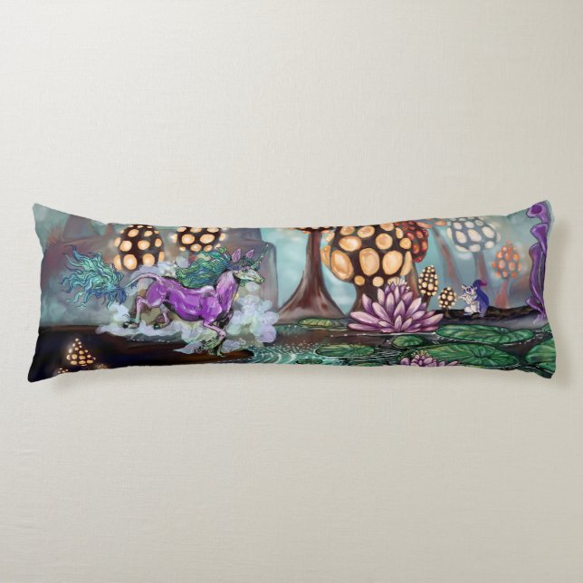 Cojín Atracciones de Fantasía en los Glowshrooms (Anverso)