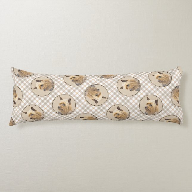 Cojín Australia Silky Terrier Pintura Original De Perro (Anverso)