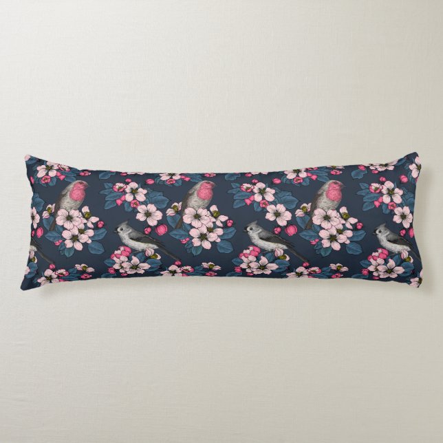 Cojín Aves y flores (Anverso)