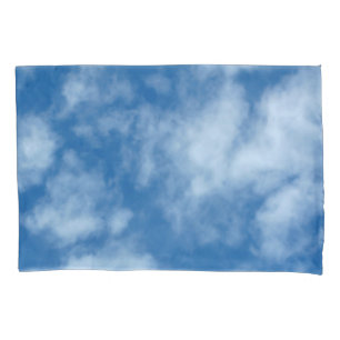 Cojín Azul cielo con nubes foto funda de almohada