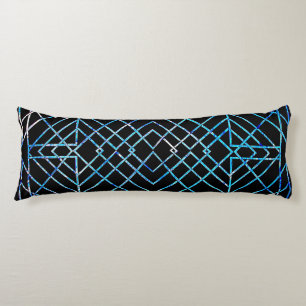 Cojín Azul sobre negro