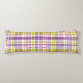 Cojín Baby Pastel Plaid Purple Green